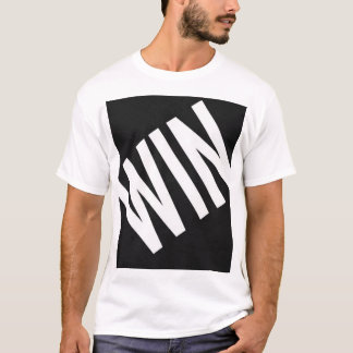 T-Shirt WIN Heavy Diagonal Typography | Bold Hustl