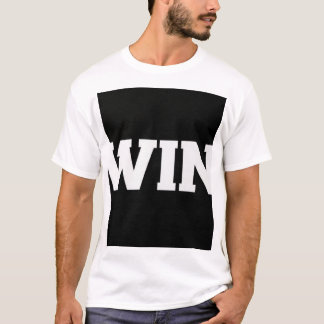 T-Shirt WIN Typographie Gras | Motivation Fitness