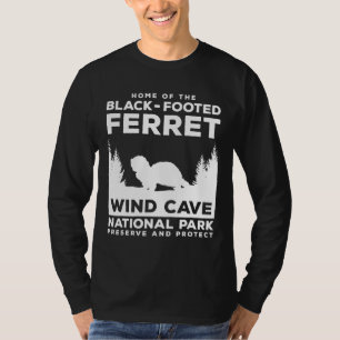 T-shirt Wind Cave National Park South Dakota Ferret