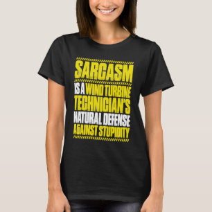 T-shirt Wind Power Sarcasm Wind Turbine Technicien