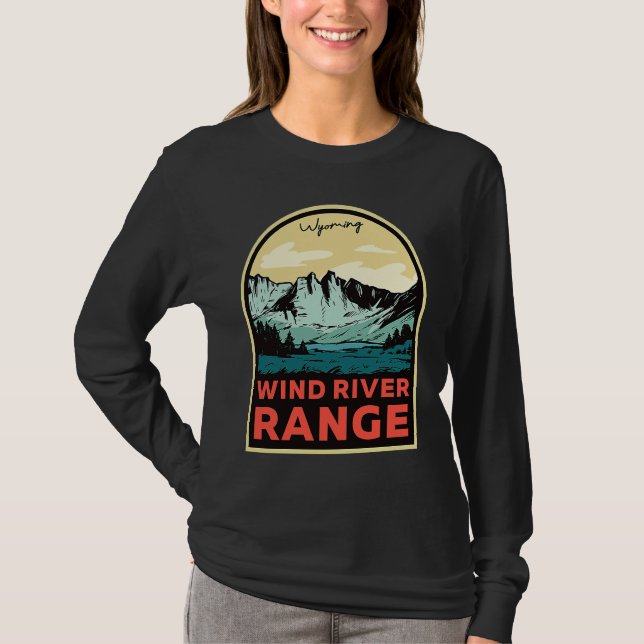 T-shirt Wind River Range Mountains Wyoming (Devant)