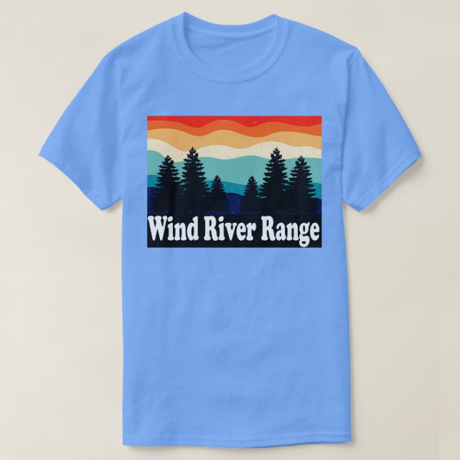 T-shirt Wind River Range Wyoming Retro (Design devant)