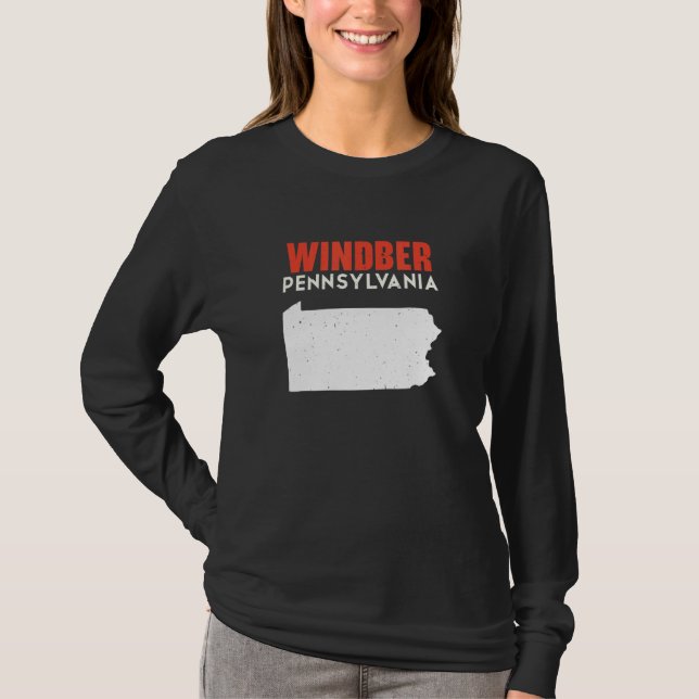 T-shirt Windber Pennsylvania USA State America Travel (Devant)