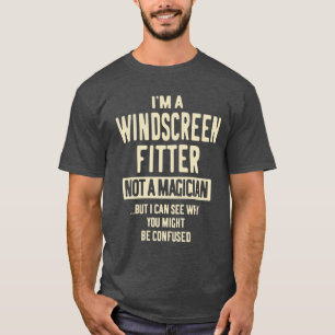 T-shirt Windscreen Fitter Don Funny Titre de l'emploi Prof