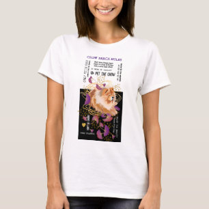 T-shirt WINDSONG CHOW BEACH RULES Chemises blanches