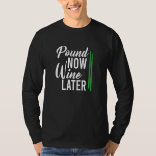 T-shirt Wine Gymer Fitness entraînement Livre maintenant V
