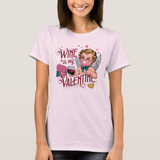 T-shirt Wine Is My Valentine – Playful and Romantic