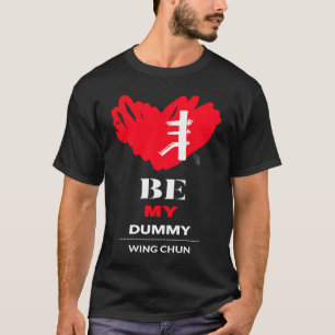 T-shirt Wing Chun mannequin en bois Valentine en détresse