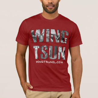 T-shirt Wing Tsun Illinois Red Tee avec bande dessinée rem