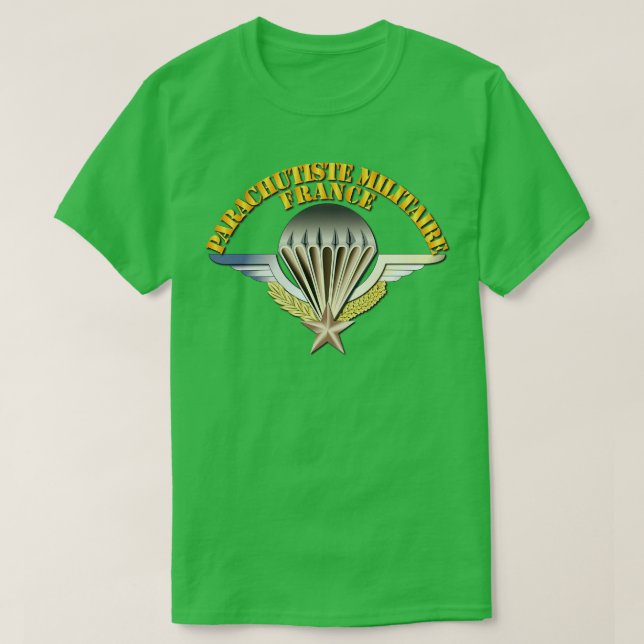 T-shirt Wings Parachutiste Militaire France (Design devant)