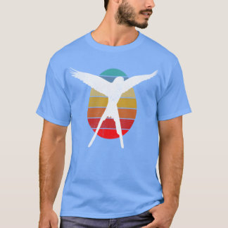 T-shirt Wingspan Oiseau Oiseau Oiseau Jeu de veille Retro