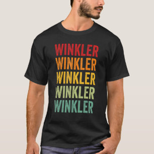 T-shirt Winkler County Texas Rainbow Text Design