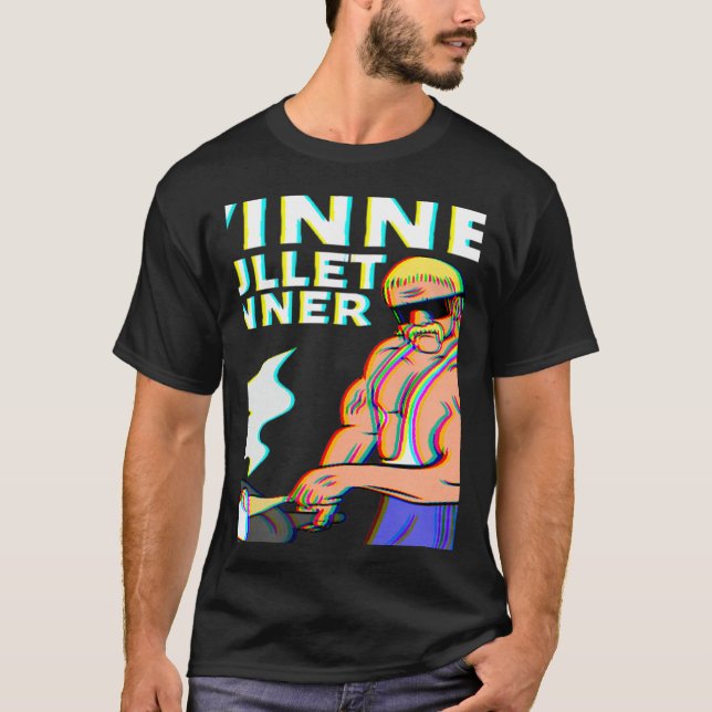 T-shirt Winner Winner Mullet Dinner Party In The Back 1 (Devant)