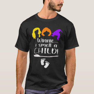 T-shirt Winnie Je sens un enfant Halloween Grossesse Annou