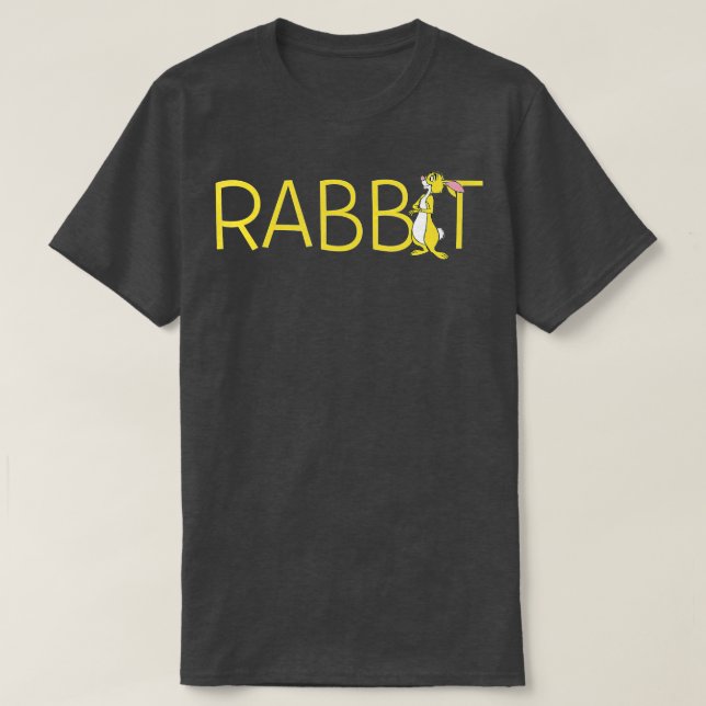 T-shirt Winnie le lapin Pooh Classic Letting  (Design devant)