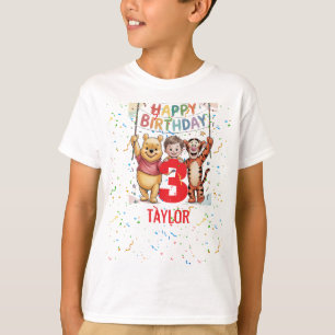T-shirt Winnie l'Ourson   Joyeux Anniversaire