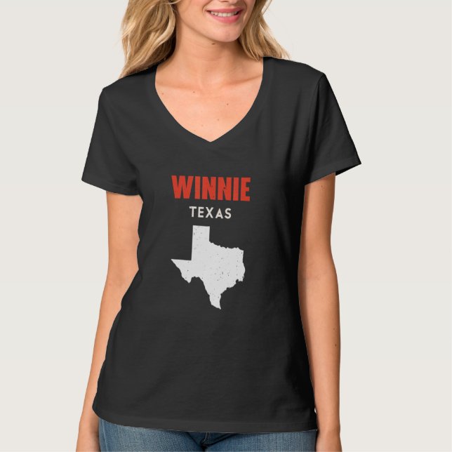 T-shirt Winnie Texas USA State America Travel Texas (Devant)