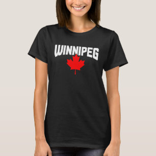 T-shirt Winnipeg Manitoba Maple Leaf Canada Drapeau canadi