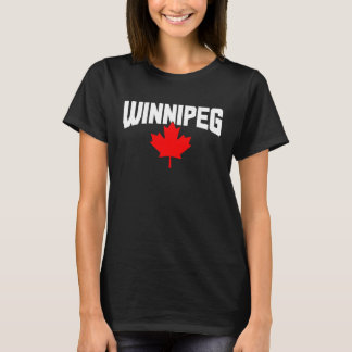 T-shirt Winnipeg Manitoba Maple Leaf Canada Drapeau canadi