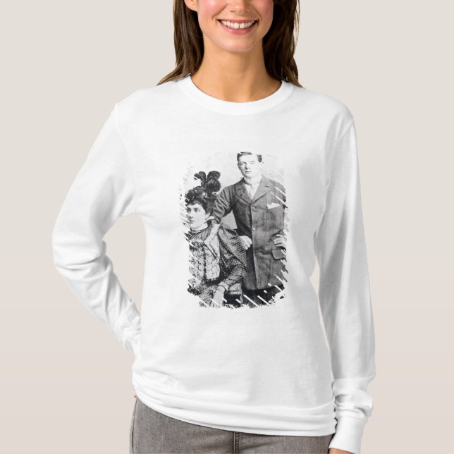 T-shirt Winston Churchill avec le sien mère 2 (Devant)