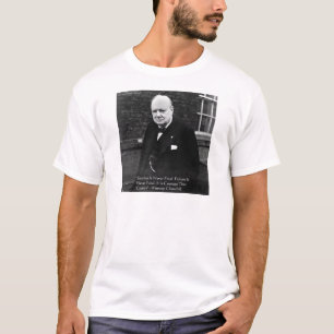 T-shirt Winston Churchill Dons "Réussite Jamais Finale"