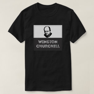 T-shirt Winston Churchill Gris Noir