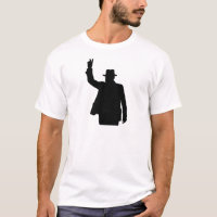 Winston Churchill - silhouette de victoire