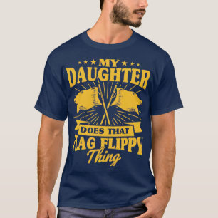 T-shirt Winter Color Guard Maman Papa Ma Fille Fait Ça F