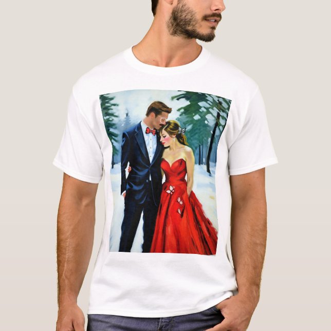 T-shirt Winter Embrace  (Devant)