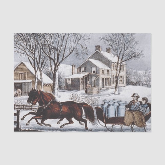 T-SHIRT Winter-Fahrt Seidenpapier (Vorderseite)