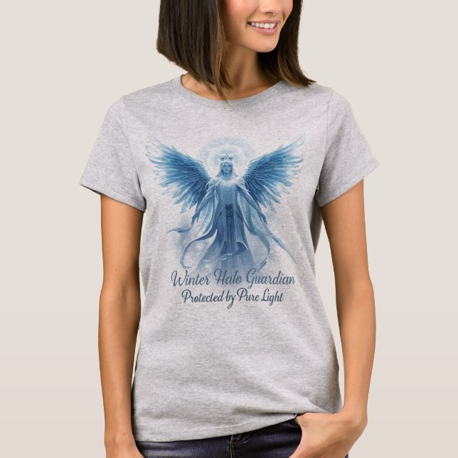 T-shirt Winter Halo Guardian – Protected by Pure Light  (Devant)