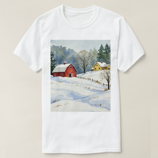T-shirt Winter landscape (Design devant)