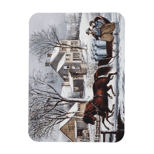 T-SHIRT Winter Ride Magnet (Vertikal)