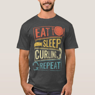 T-shirt winter sports curling