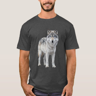 T-shirt Winter wolf