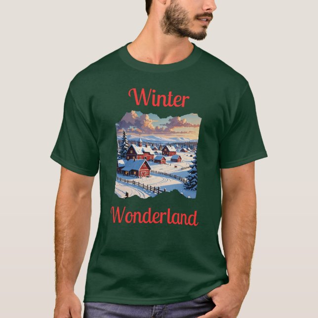 T-shirt Winter Wonderland (Devant)