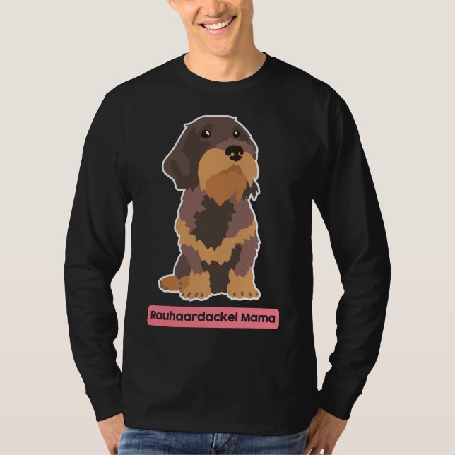 T-shirt Wire Haired Dachshund Maman (Devant)