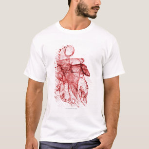 T-shirt Wireframe de Digitals du coeur humain