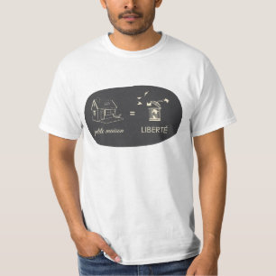 T-shirt wirtschaftliches Freiheit - schwarzer