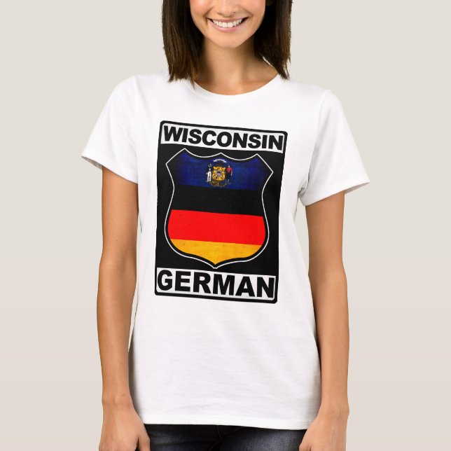 T-shirt Wisconsin German American Tee (Devant)