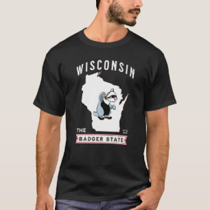 T-shirt Wisconsin L'État Badger Fondé En 1848