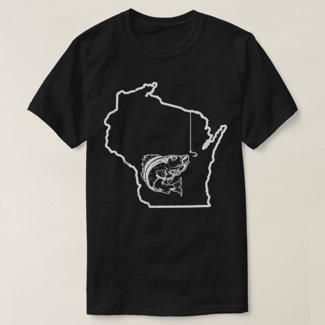 T-shirt Wisconsin Walleye Fishing Gig Walleye Fish Cool F (Design devant)