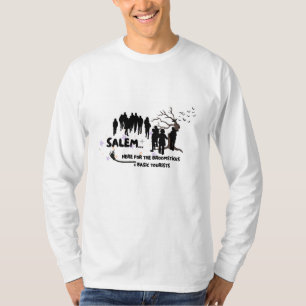 T-shirt Witch Broom Shirt Visit Salem Basic Tourist