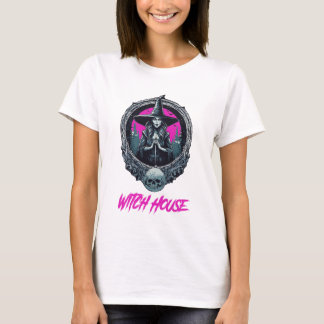 T-shirt Witch House Purple Witch Vintage