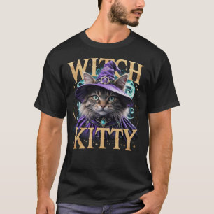 T-shirt Witch Kitty : Amoureux des chats d'Hallowe