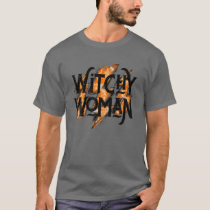 T-shirt Witchy Woman Drôle sorcière Amour Halloween Party 