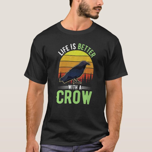 T-shirt with a Crow Raven (Devant)