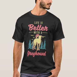 T-shirt with a Greyhound Whippet Galgo