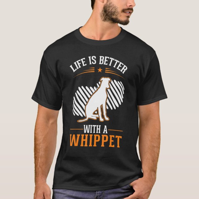 T-shirt with a Whippet (Devant)