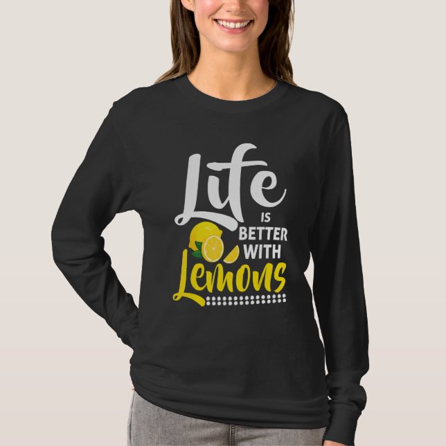 T-shirt With Lemons  Lemon Juice  Lemonade (Devant)